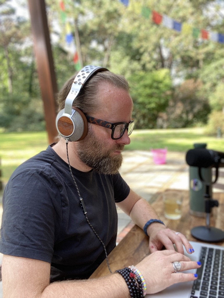 Perry working outdoors